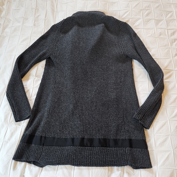 Athleta Sentinel Thermolite charcoal/Heather Grey zip cardigan coat - Picture 2 of 12